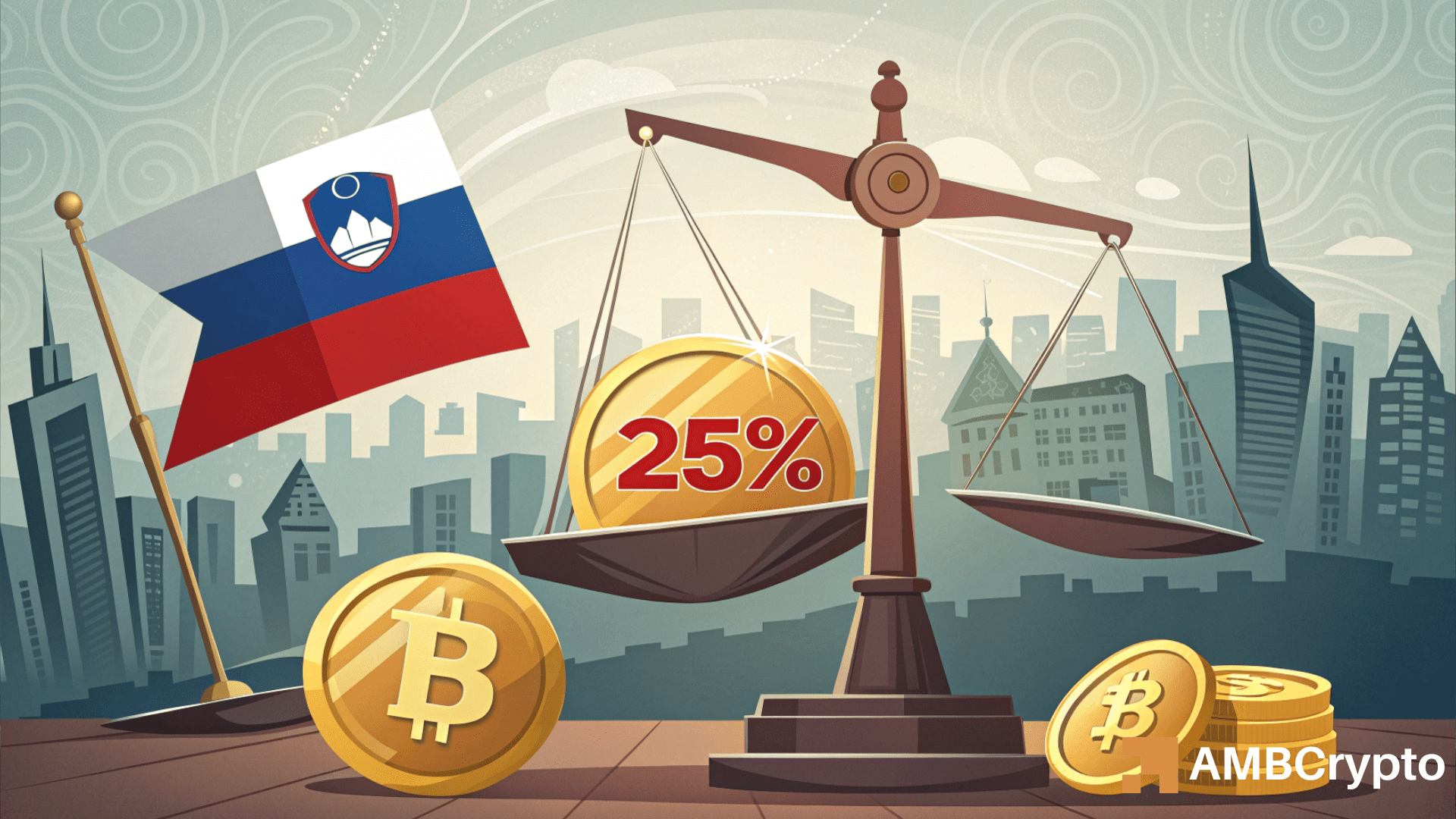 Eslovênia planeja imposto de 25% sobre lucros de criptomoedas – Seus ganhos estão em risco?