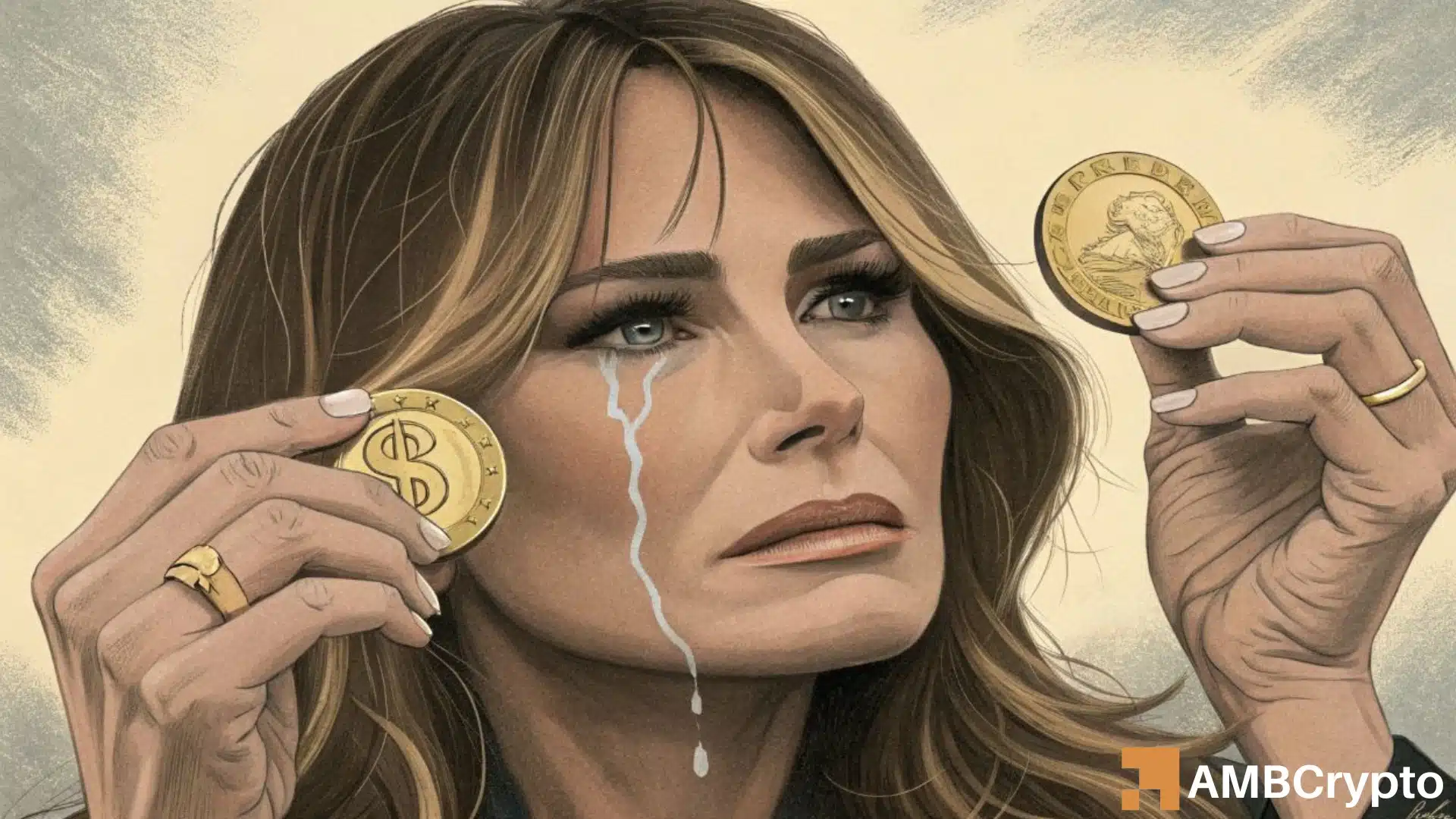 Queda da MELANIA, compradores desaparecem e vendas continuam: Por um fio?