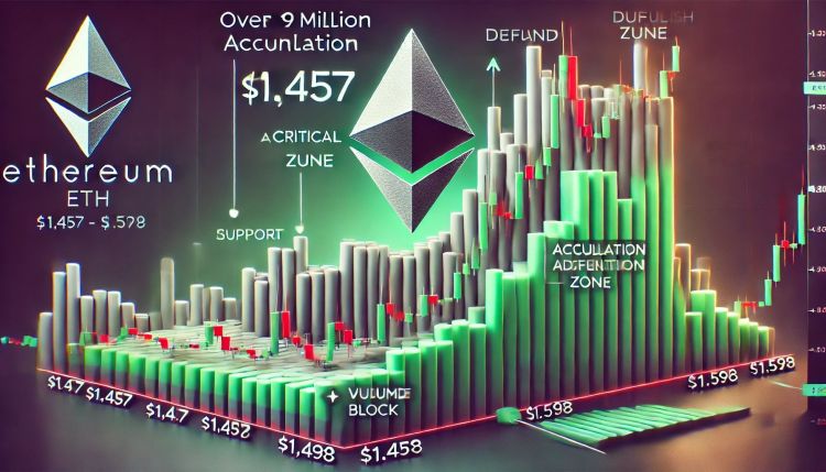 Mais de 1,9 milhões de Ethereum posicionados entre $1.457 e $1.598 – Conseguirão os touros manter o suporte? 