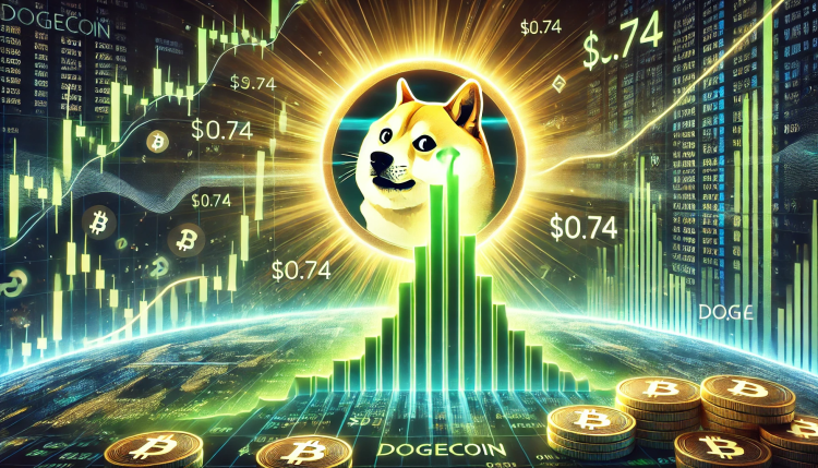 Dogecoin pode subir para $0,74 ATH se o preço fechar o mês acima deste nível, diz analista.