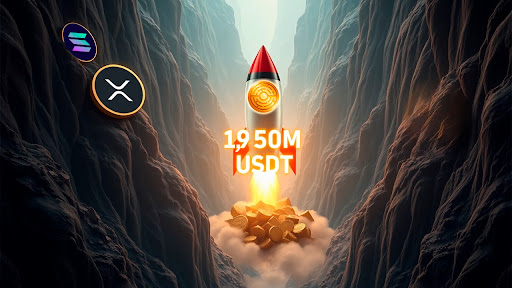 Preços de Solana e XRP Caem Enquanto Novo Token Atinge 1.950M USDT