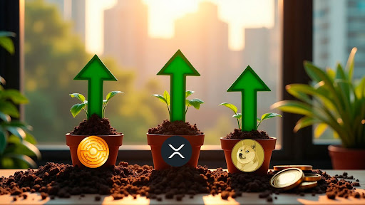 Confronto Cripto: XRP vs. DOGE vs. MTAUR — A Corrida para 10 USDT