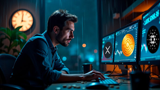 XRP vs ADA vs MTAUR: Qual Moeda Poderia Explodir Mais em 2025? Potenciais de 100%, 300% ou 1.000%