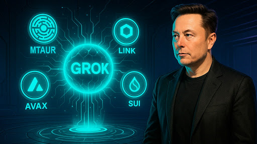 IA Grok de Elon Musk Escolhe 4 Criptomoedas Prontas para EXPLODIR em Maio