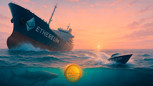 XRP Supera Ethereum em Métrica-Chave Após 6 Meses de Dominância — Para Onde os Grandes Detentores Migram a Seguir do ETH?