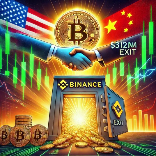Bitcoin se Aproxima de Máxima Histórica com Saída de $312M em BTC da Binance Após Acordo Comercial EUA-China 