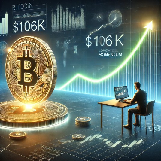 Bitcoin ultrapassa brevemente $106K antes de recuar, analista vê momento estável. 