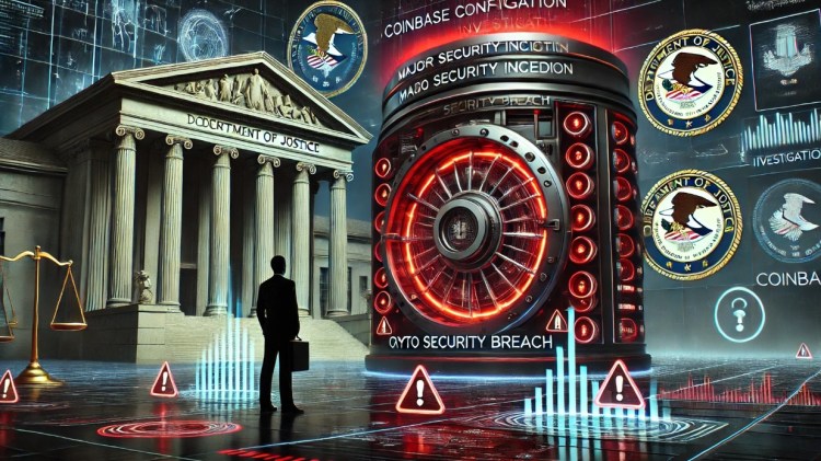 Coinbase confirma investigação do DOJ após grande incidente de segurança. 