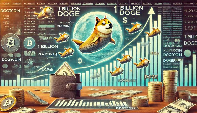 Baleias de Dogecoin acumulam 1 bilhão de DOGE em um mês: alimentando especulações de alta de preço. 