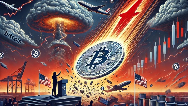 Bitcoin caiu abaixo de $100.000 em meio a ataques aéreos dos EUA no Irã e liquidação no mercado. 