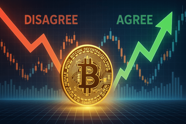 Bitcoin Retesta $108.000, Mas Detentores Discordam Sobre a Direção 