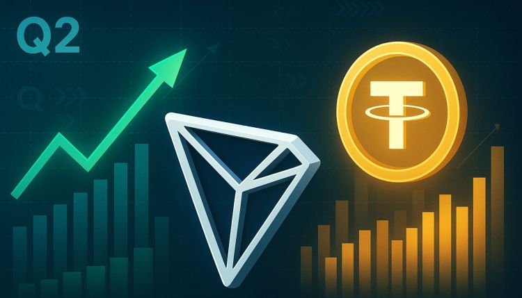 Relatório de TRON Drops do 2º Trimestre: Receita e Dominância do USDT Alcançam Altas de Múltiplos Trimestres 