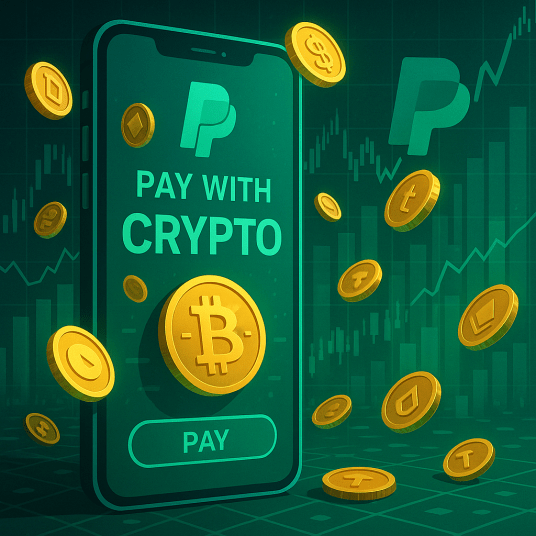 Mercado Prestes a Disparar com a Introdução do Recurso ‘Pague com Cripto’ da PayPal para Mais de 100 Tokens 
