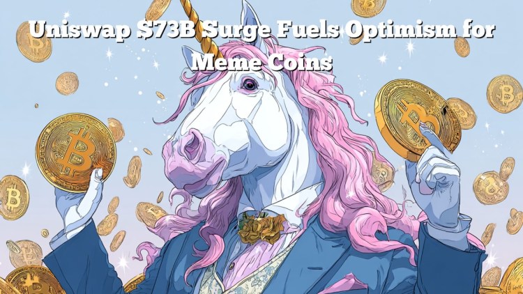 O crescimento de $73 bilhões da Uniswap alimenta o otimismo para DeFi e as melhores pré-vendas após mudança de liderança.
Modificação:
O crescimento de $73 bilhões da Uniswap impulsiona o otimismo para DeFi e as principais pré-vendas após mudança de liderança.