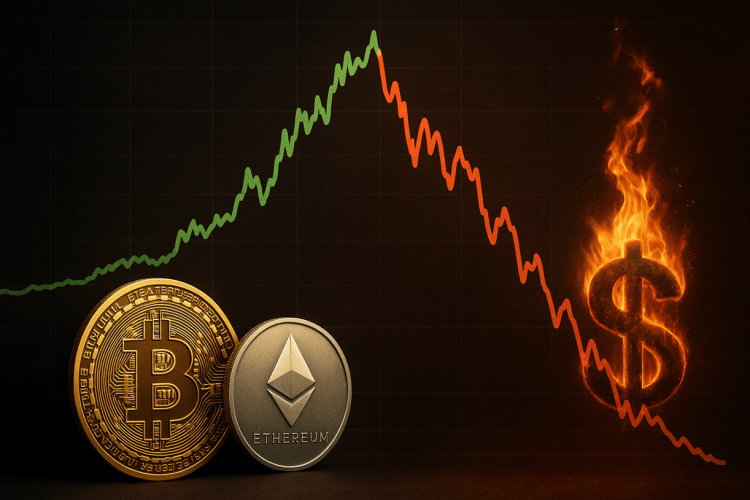Bitcoin a $175 mil, Ethereum a $17 mil antes de uma queda no estilo da bolha das pontocom, alerta economista.