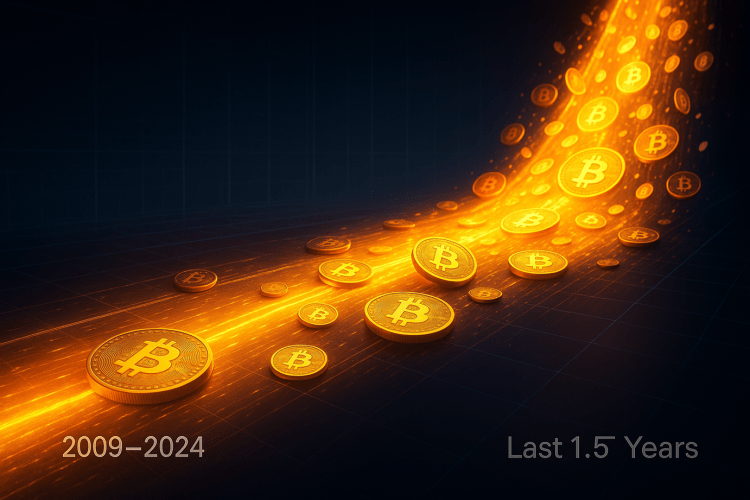 Bitcoin Inflows In Last 1.5 Years Surpassed First 15 Years Combined: Data 