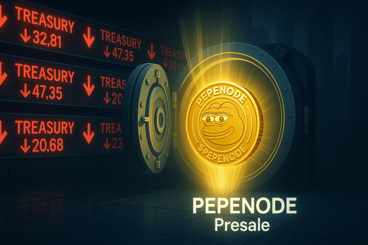 Venda de Ações de Tesouro Cripto Após Novos Investimentos Destaca Pré-venda da PEPENODE. 