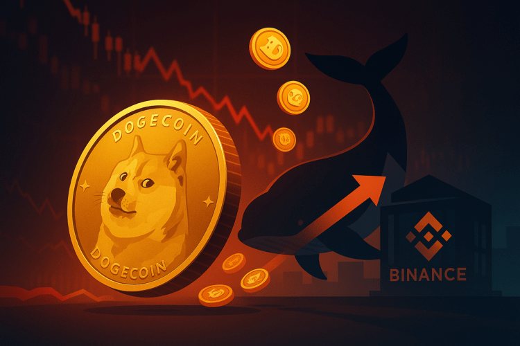 Baleia retira 122 milhões de DOGE da Binance. 