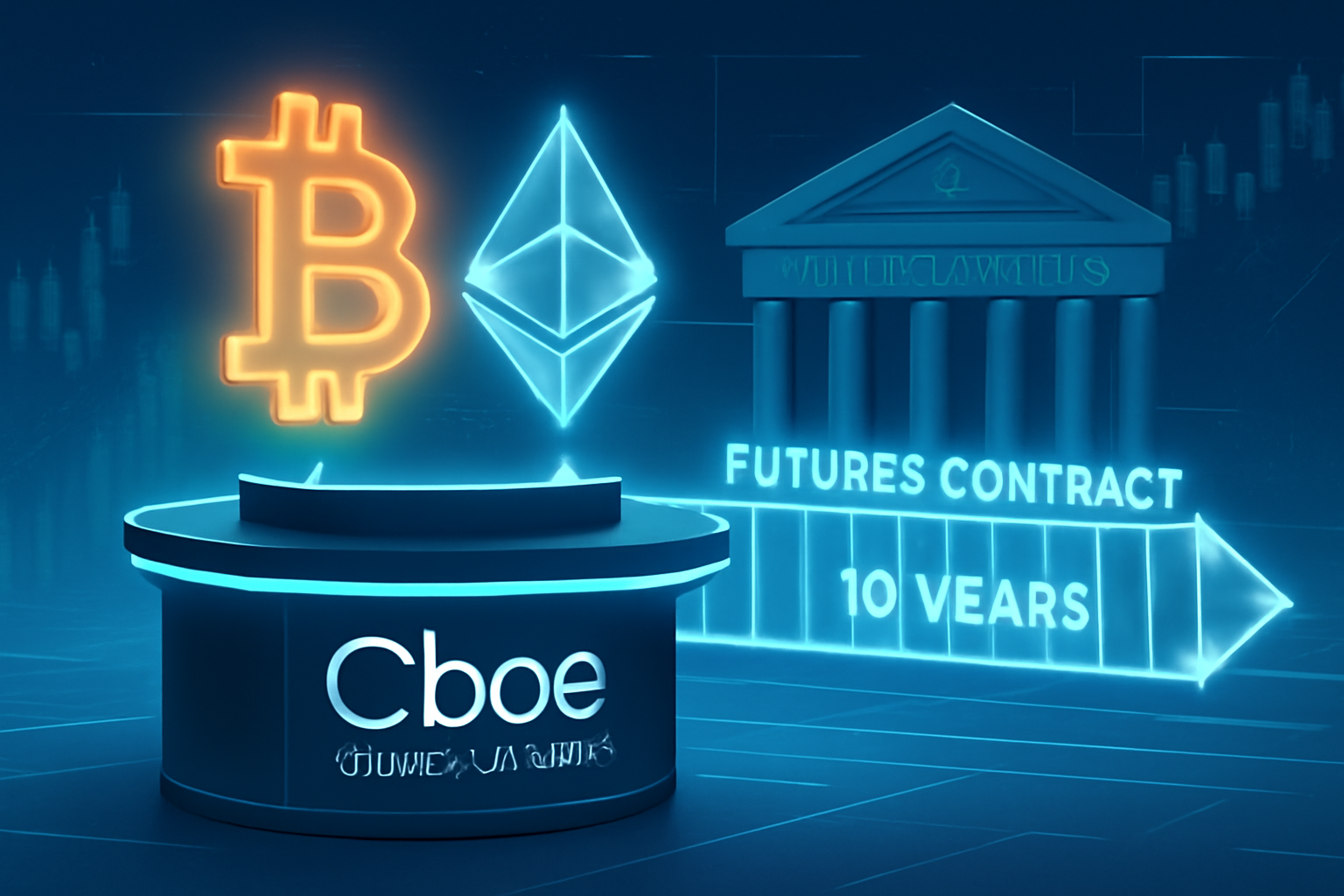Cboe lançará futuros contínuos de Bitcoin e Ether em novembro.

Futuros contínuos de Bitcoin e Ether serão lançados em novembro. 