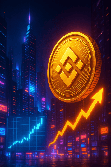 Binance Coin (BNB) busca liderança do Ethereum após ultrapassar $1.100 com alta de 6%. 